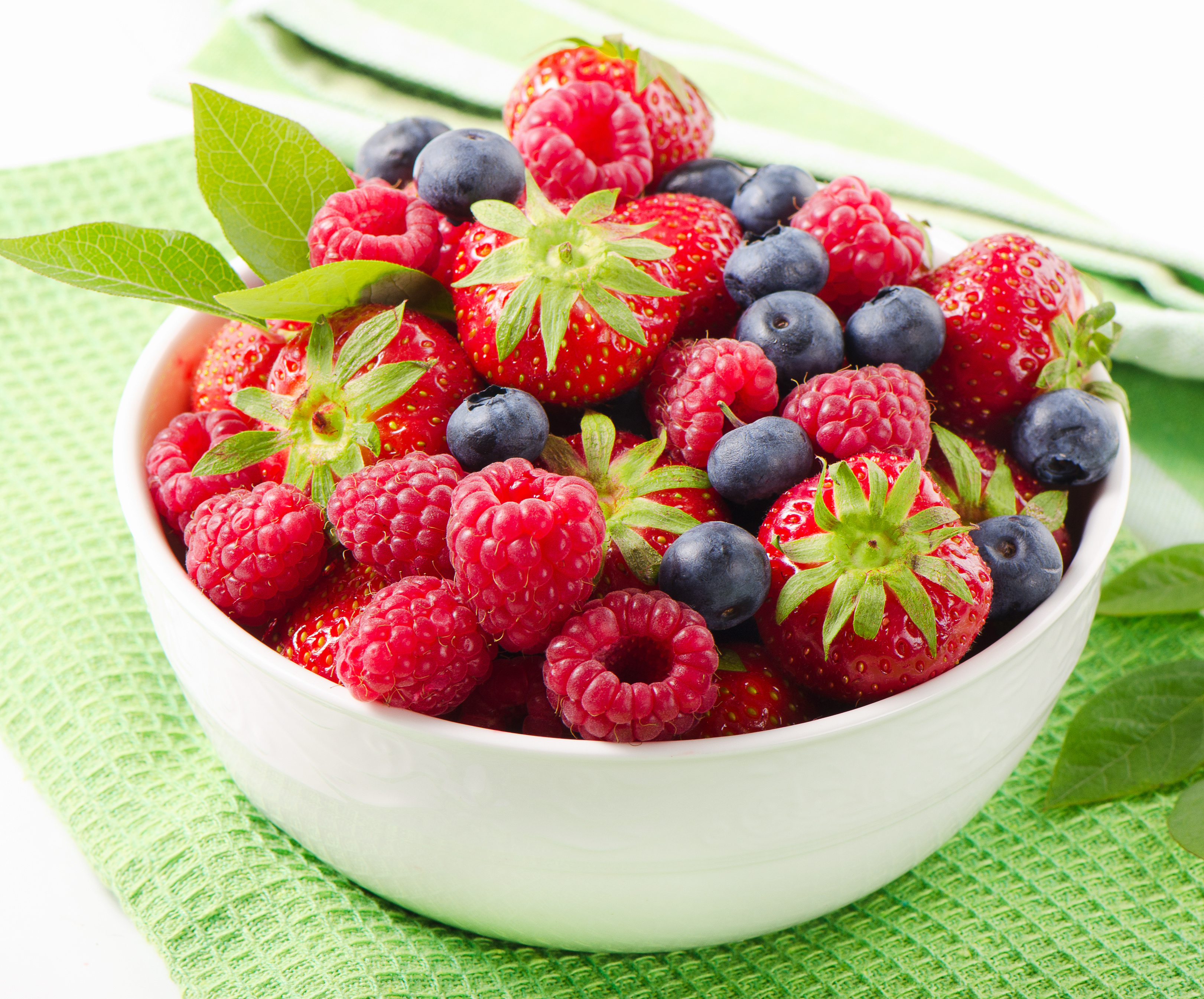 Berries with Shredded Coconut